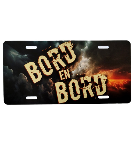 Bord En Bord - Plaque de Voiture