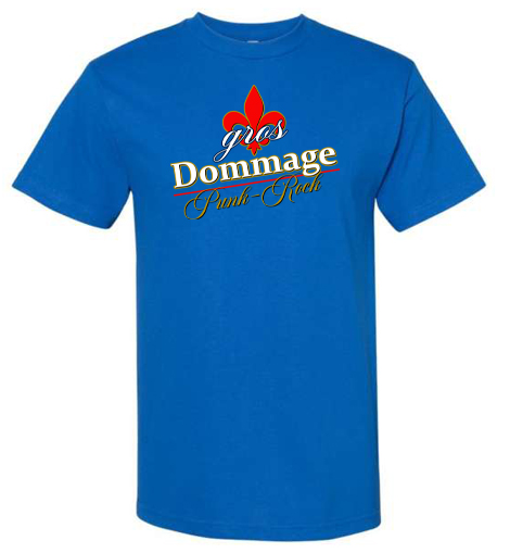 Gros Dommage - T-shirt - Logo (Bleue)